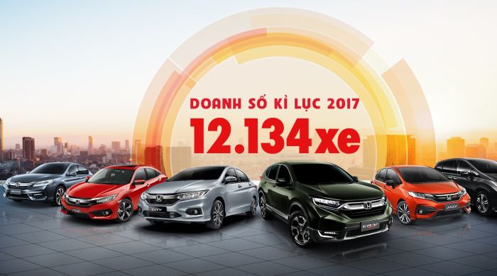 Honda Việt Nam lập kỷ lục bán xe năm 2017